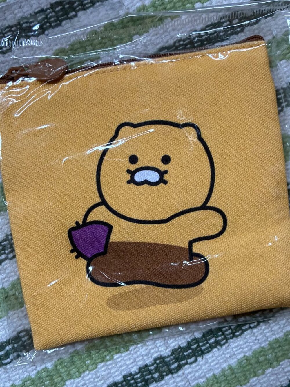 NWT Cute Morning Glory Square Zip Pouch